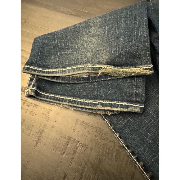 True Religion Disco Billy Big T Jeans with Crystals - Sz 29 - Picture 9 of 15